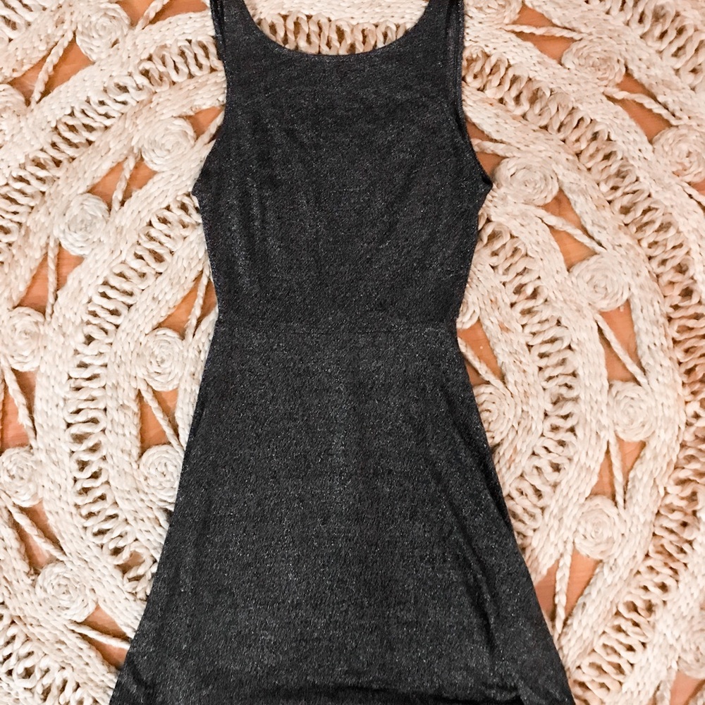 Short black shimmery dress